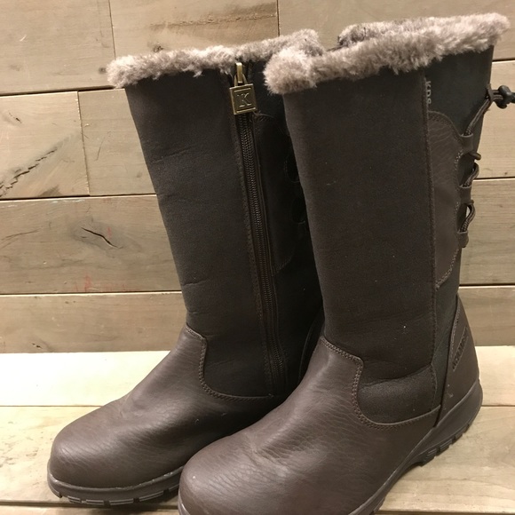 KDS juniper brown leather winter boots. Size 10 - Picture 3 of 8